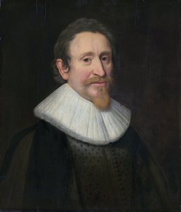 Hugo de Grootの肖像 作： Michiel Jansz van Mierevelt